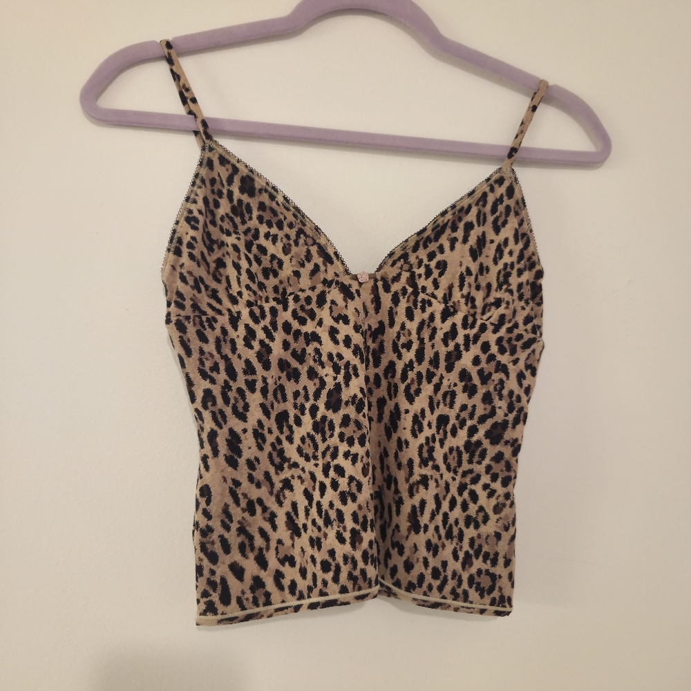 SKIMS Fits Everybody Picot CAMI & SHORTS "SET" !!! In Sienna Jaguar Print - Picture 7 of 11